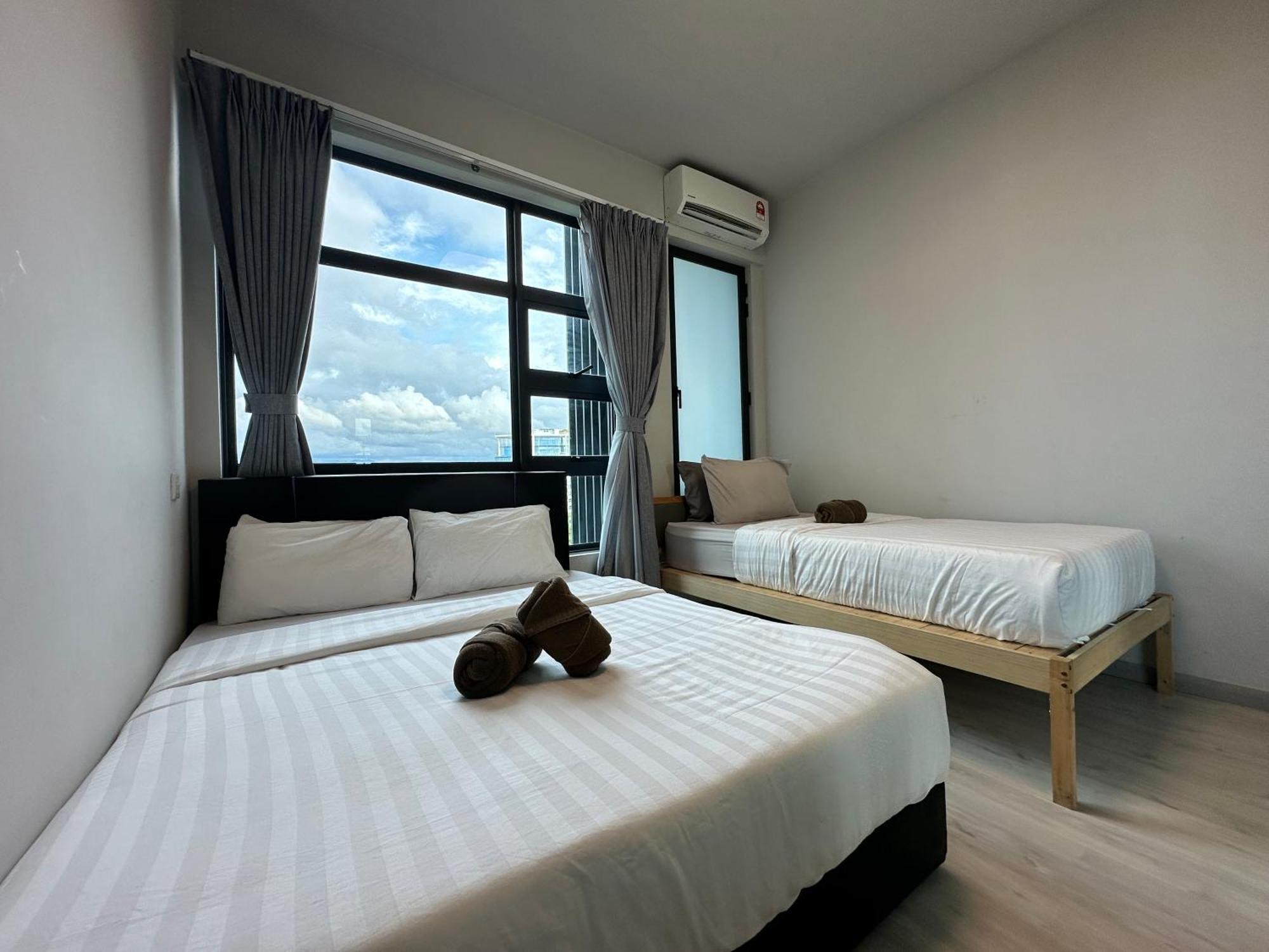 L Homestay Jesseltonquay Jq Kk City亚庇市区中心民宿2房1厕 كوتا كينابالو المظهر الخارجي الصورة